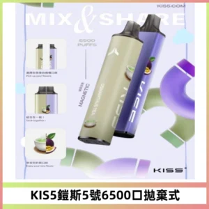 KIS5鎧斯5號一次性6500口磁吸式拋棄式電子煙#自由混搭#